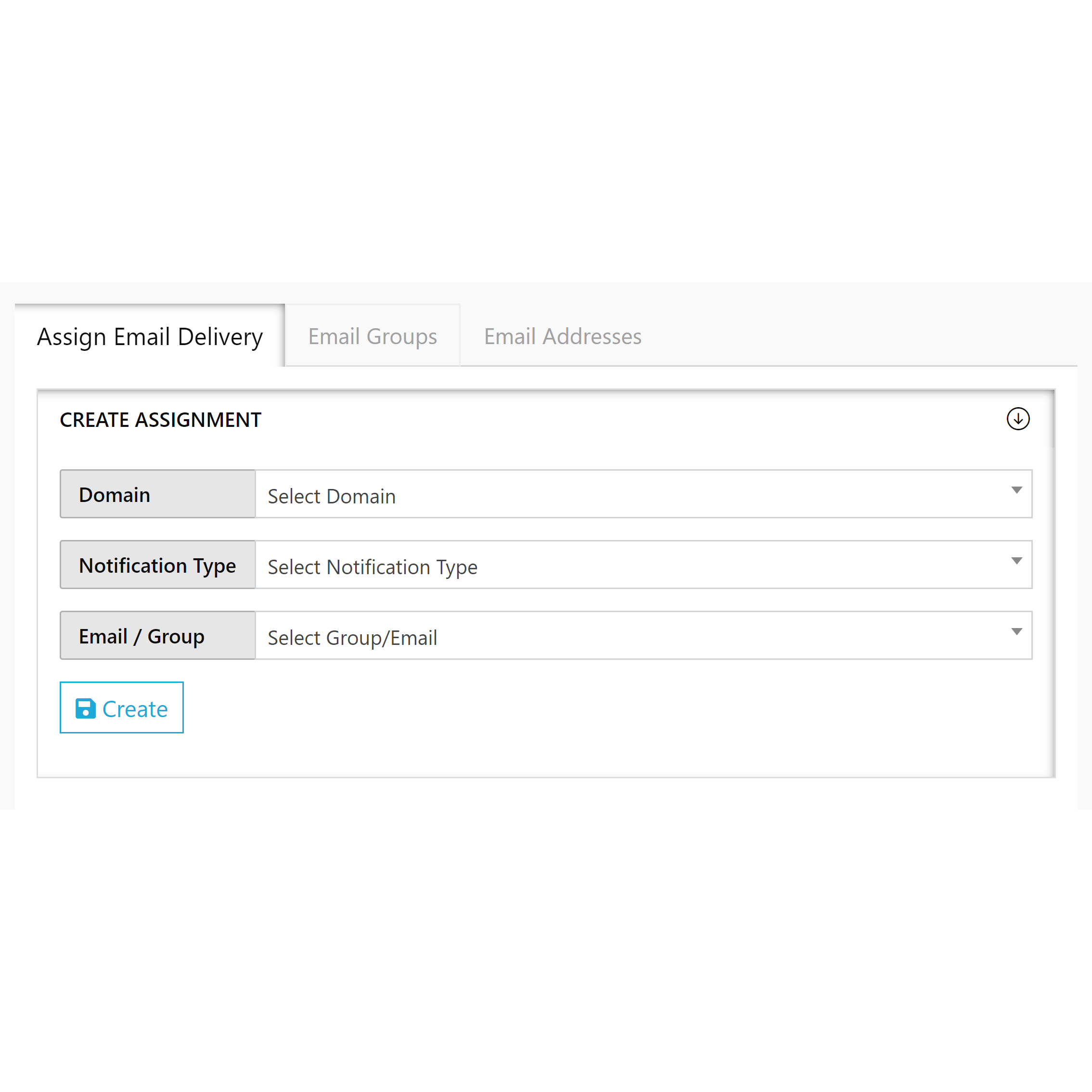Create Mail Groups and Recipients